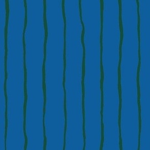 Aqua Blue Paradise Pinstripes