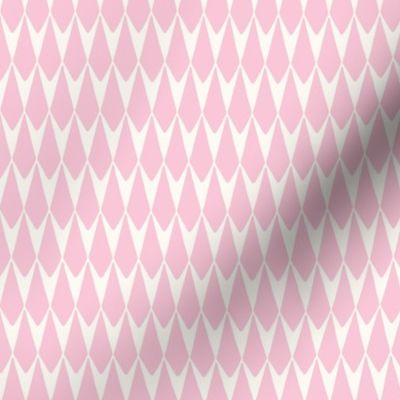 Dangling Diamond Geometric in Pink and Cream