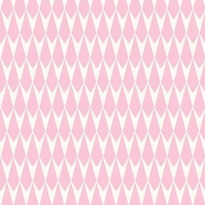 Dangling Diamond Geometric in Pink and Cream