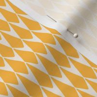 Dangling Diamond Geometric in Yellow and Cream