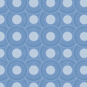Blue Geometric Circles Pattern