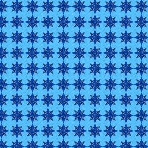 Eight pointed blue star