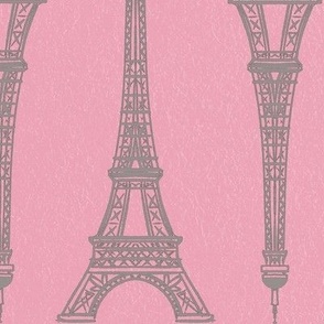 Paris Apartment Eiffel Tower in Rose 