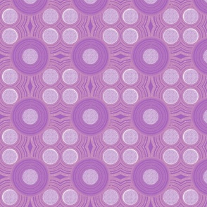 Lilac Purple Geometric Circles