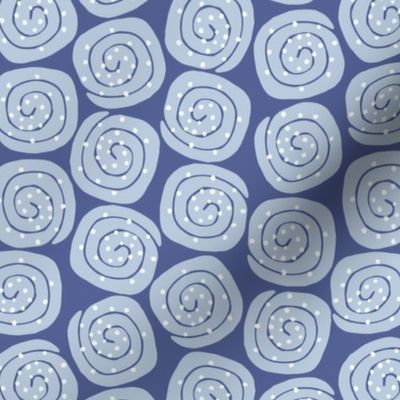 Cinnamon Roll Swirl in Blue