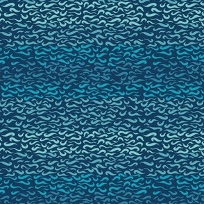 Ocean Waves Water - Ombre dark blue - small