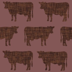 rosewood + pecan cows