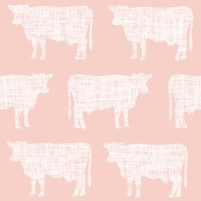 pink + light pink cows