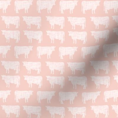 small pink + light pink cows