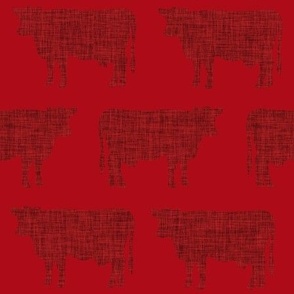 blood red + sangria cows