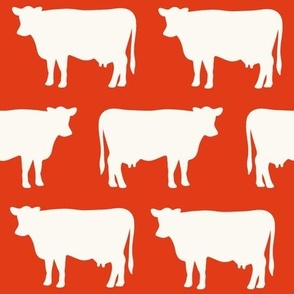 red orange + crema cows