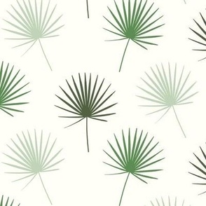 Tropical Palm Leaves in Shades of Green - Magical Meadow