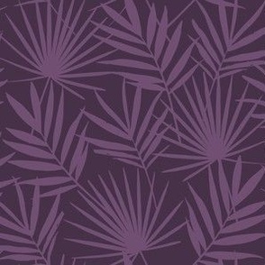 Palm Leaves in Dusty Purple - Magical Meadow