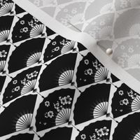 Black and White Japanese Fans 2