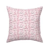 white cherryblossom on pink at Spoonflower by Magenta Rose Designs