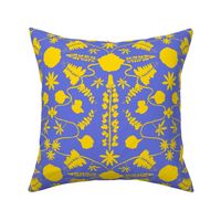 Arts&CraftsGarden Yellow Purple