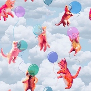kittens and balloons 