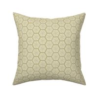 Stitched Honeycomb - Small -  Ivory, Straw -  (So Many Bees)