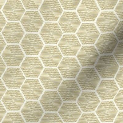 Stitched Honeycomb - Small - Straw, Ivory - (So Many Bees)