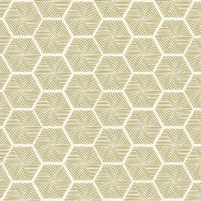 Stitched Honeycomb - Small - Straw, Ivory - (So Many Bees)