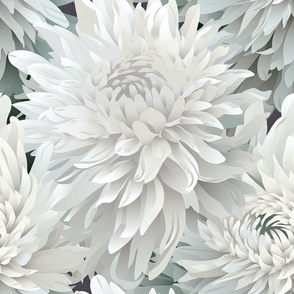 Romantic Alabaster Chrysanthemum ATL_508