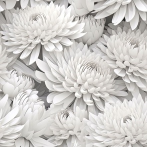 Romantic Ivory Chrysanthemum ATL_510