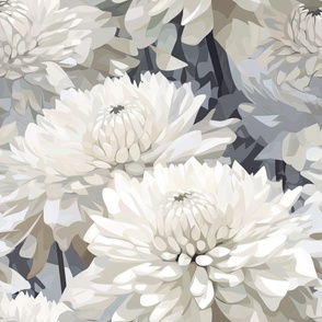 Elegant White Chrysanthemum ATL_512