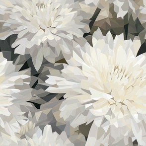 Elegant White Chrysanthemum ATL_513
