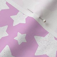 Star Pattern Distressed Stamped Light Pink  and White, Cute Stars