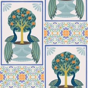 Amalfi Beach - Peacock Orangery Majolica 