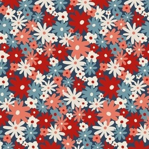 ditsy floral - navy