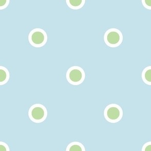 Porto Dots key lime aqua