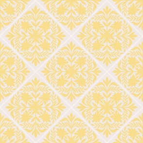 Sunny Yellow Tiles - Italian style majolica
