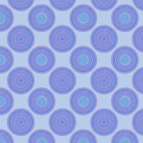 Light Purple and Blue Circles Pattern