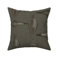 Rough Diamonds-gray-on dark olive with white overlay (large scale)