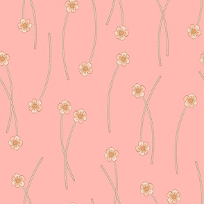 Long-Stemmed Florals Pink Large