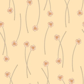 Long-Stemmed Florals Yellow Large