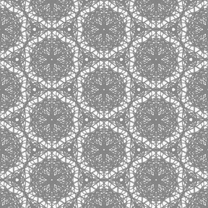 Lacey Kaleidoscope Black and White 