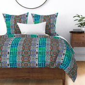 Bohemian Pattern Clash teals