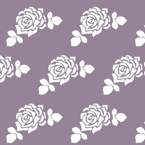 Rose on purple