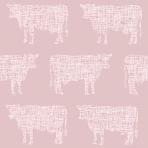 crepe + pastel pink cows