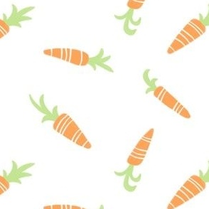 Carrots on White by Angel Gerardo