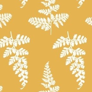 Ferns in Golden Sunray Yellow - Magical Meadow