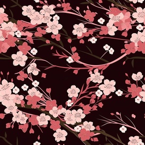 Elegant Flowing Cherry Blossoms ATL_629