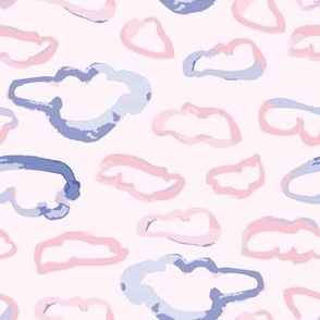 Cloudy Sky Pattern // Rose