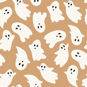 Large Scale // Cute Halloween Ghosts on Desert Sand