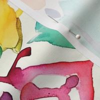 Rainbow Mosaic - Irisinha Mosaic Watercolor Pattern