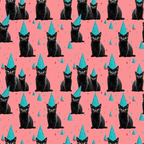 Birthday Cat! Seamless Pattern