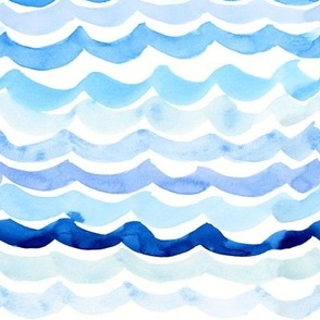Watercolor Waves Beach
