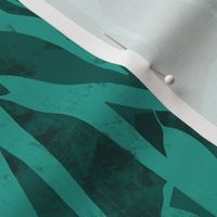 abstract leaves - teal 